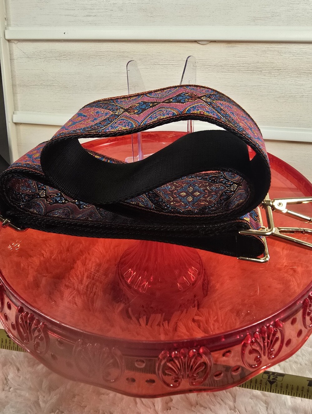Woven Paisley Crossbody Strap - Multicolor